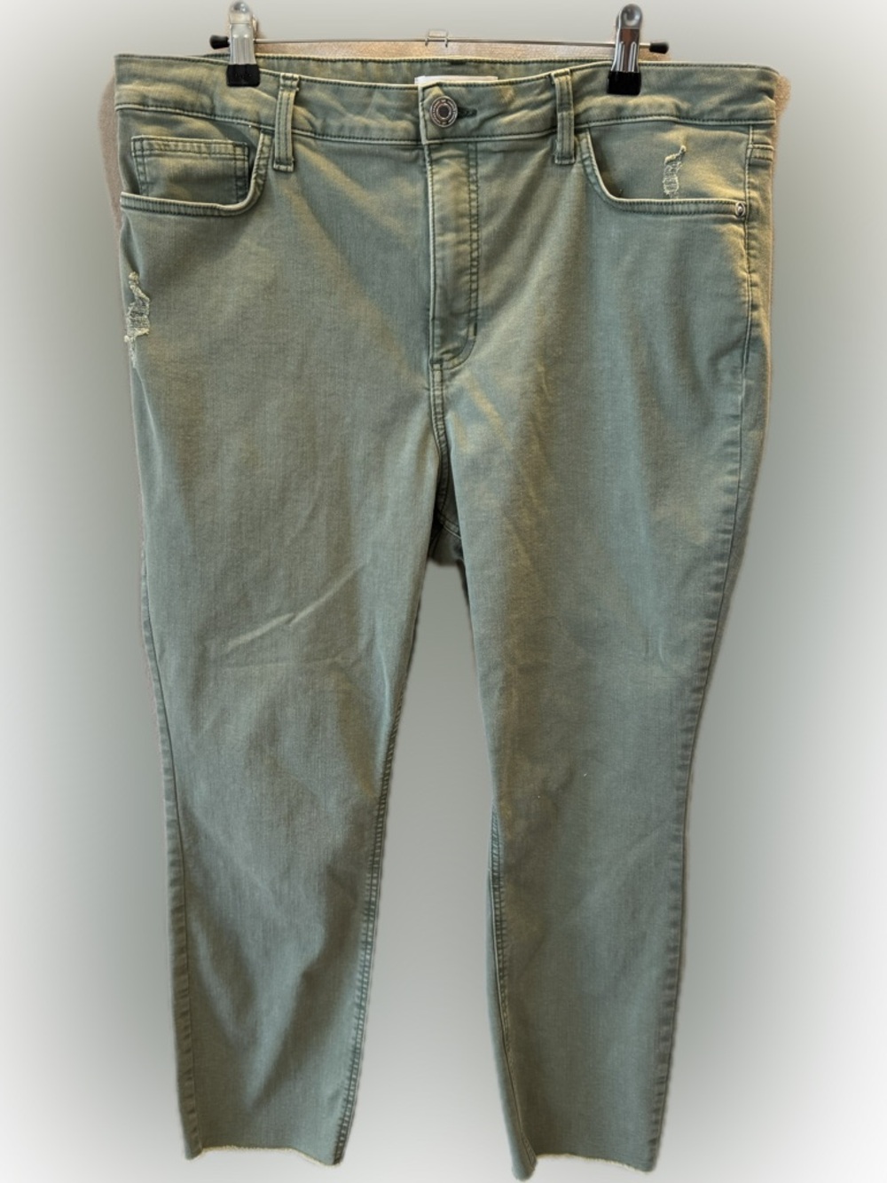 LC Lauren Conrad Skinny Ankle Jean Sage Green Size 18